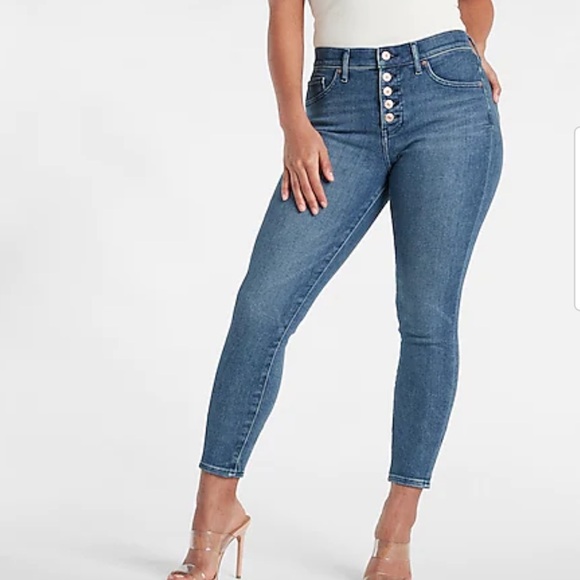 Express high rise mom jean size 12 - Picture 2 of 6